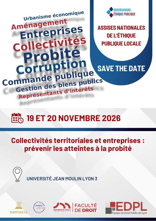 Assises nationales de l'éthique publique locale